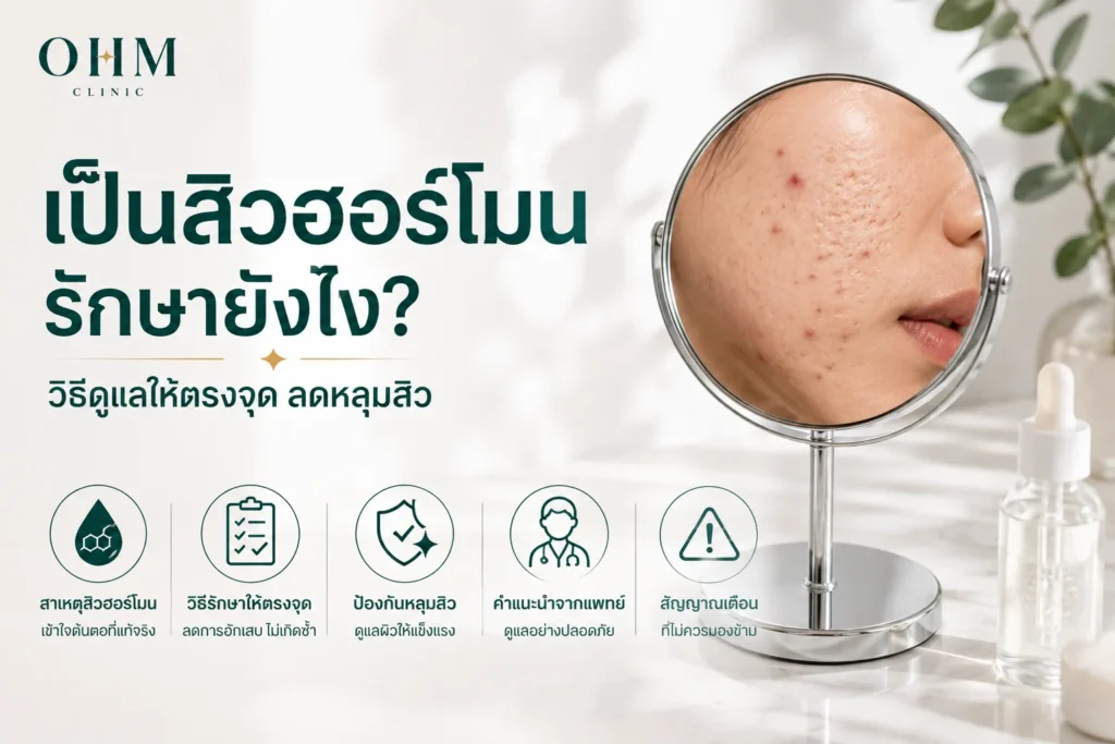 เป็นสิวฮอร์โมนรักษายังไง